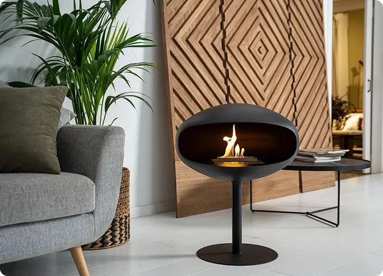 Cocoon Pedestal ethanol fireplace