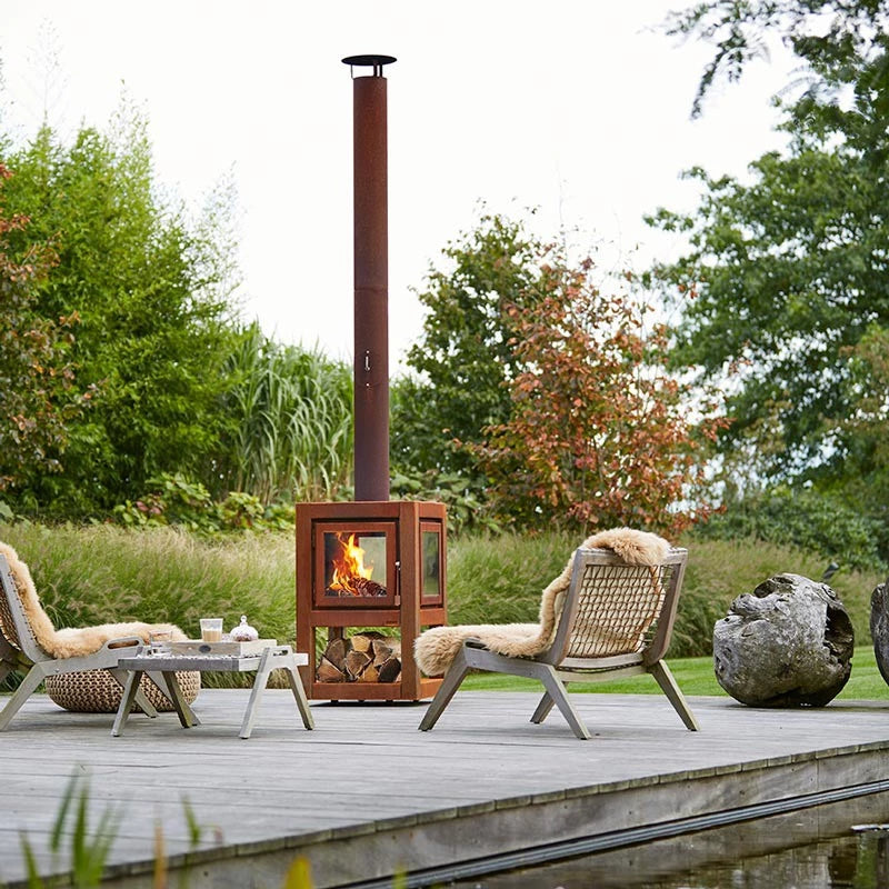 chimney garden fireplace