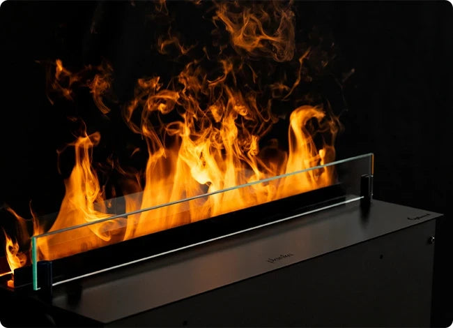 Water vapour fireplace