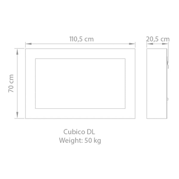 Safretti Cubico DL - Brushed Steel