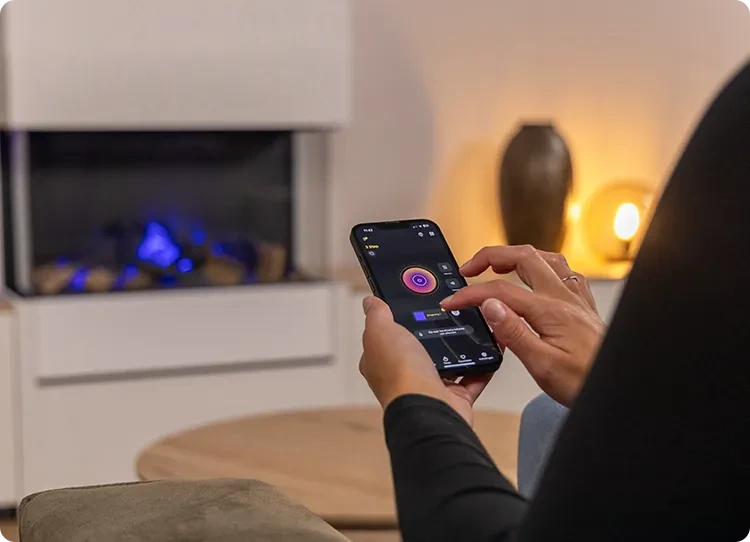 dimplex application on smartphone
