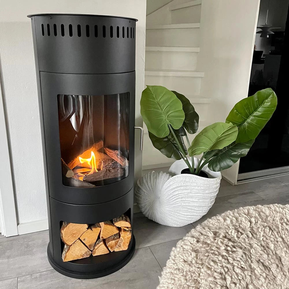 bioethanol fireplace with door