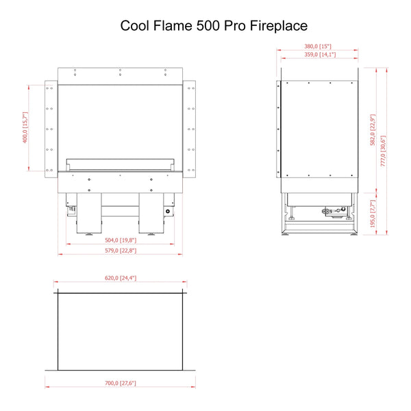 Cool Flame 500 Three-sided