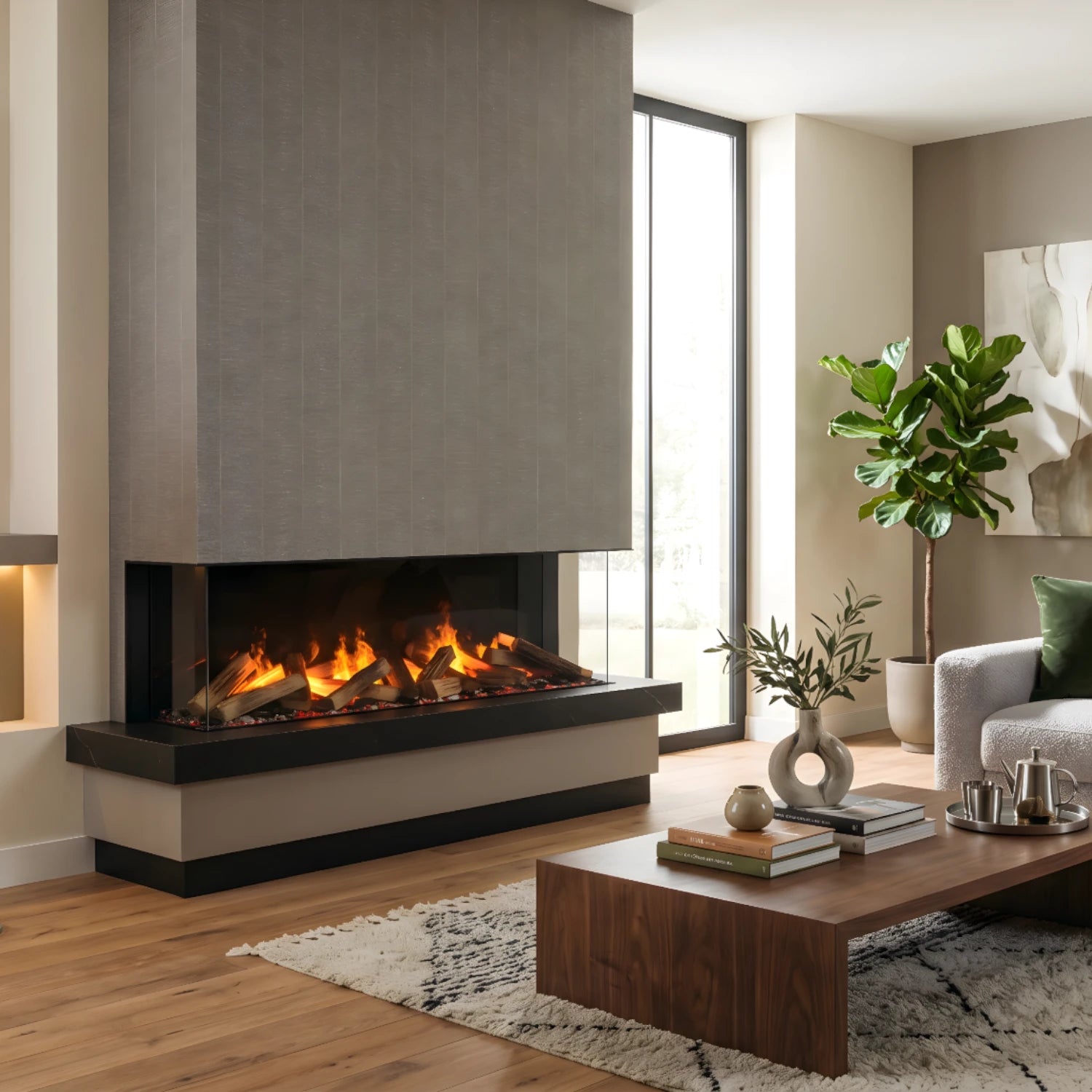 e-MatriX 1300-400 III - Water Vapour Fireplace