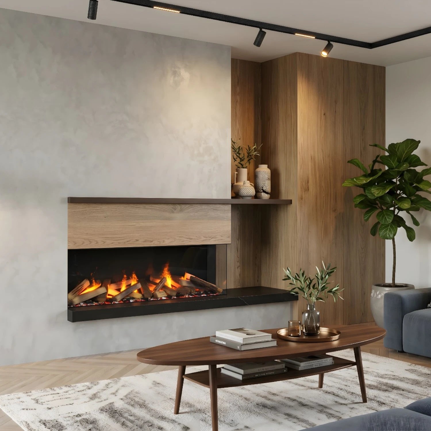 e-MatriX 1300-400 II-R - Water Vapour Fireplace