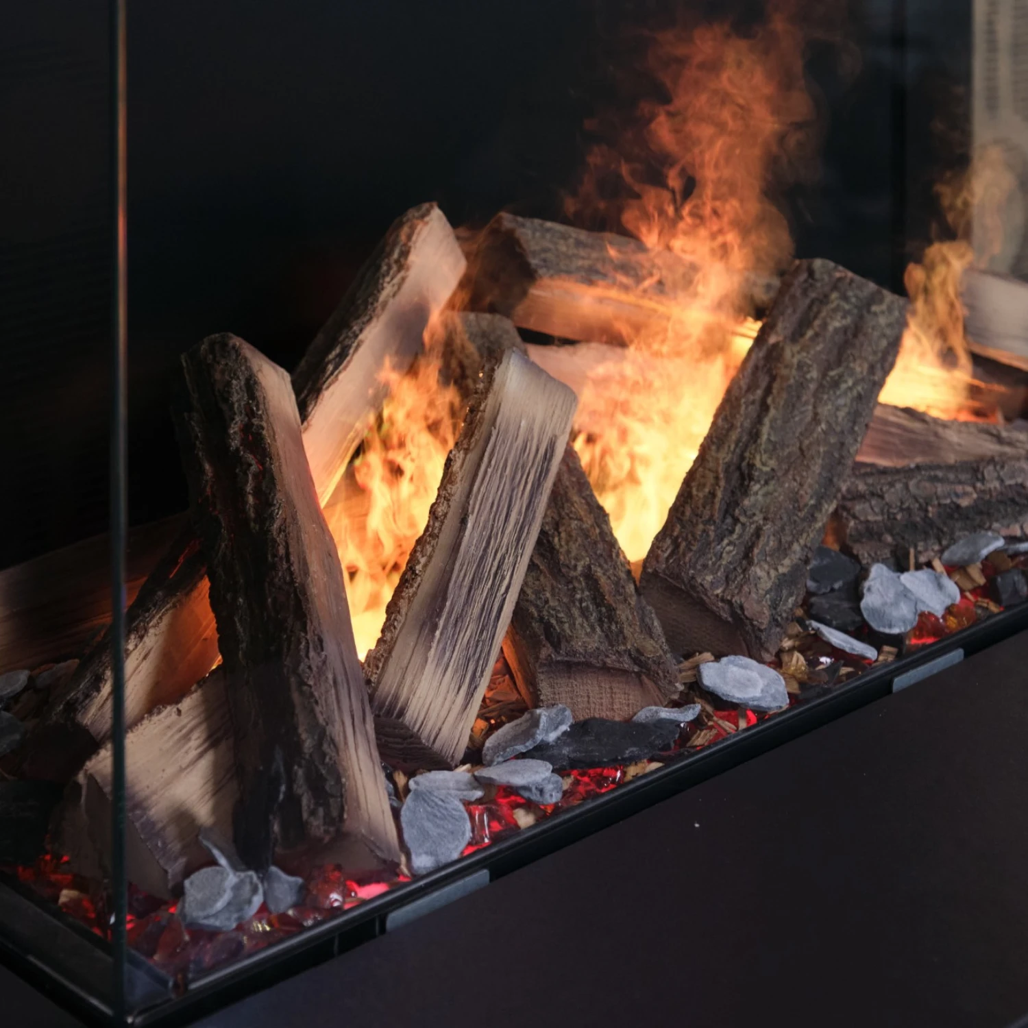 e-MatriX 800/500 II-R - Corner Built-in Water Vapour Fireplace