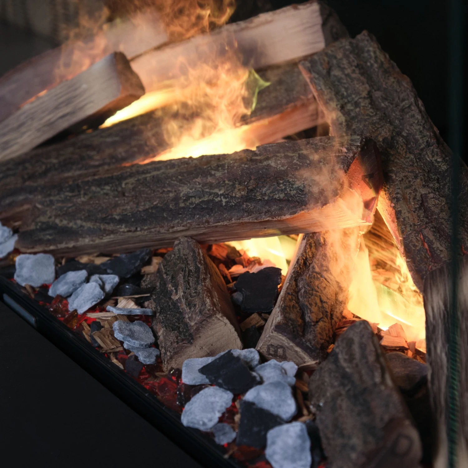 e-MatriX 800/500 II-R - Corner Built-in Water Vapour Fireplace