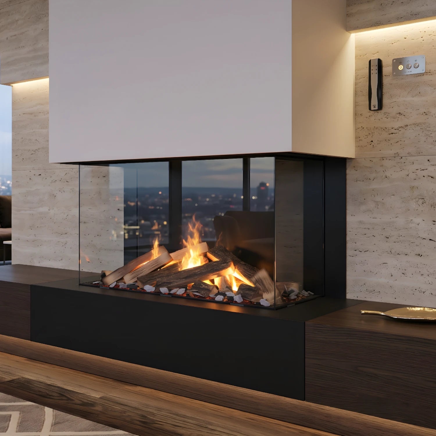 e-MatriX 800-500 III - Water Vapour Fireplace