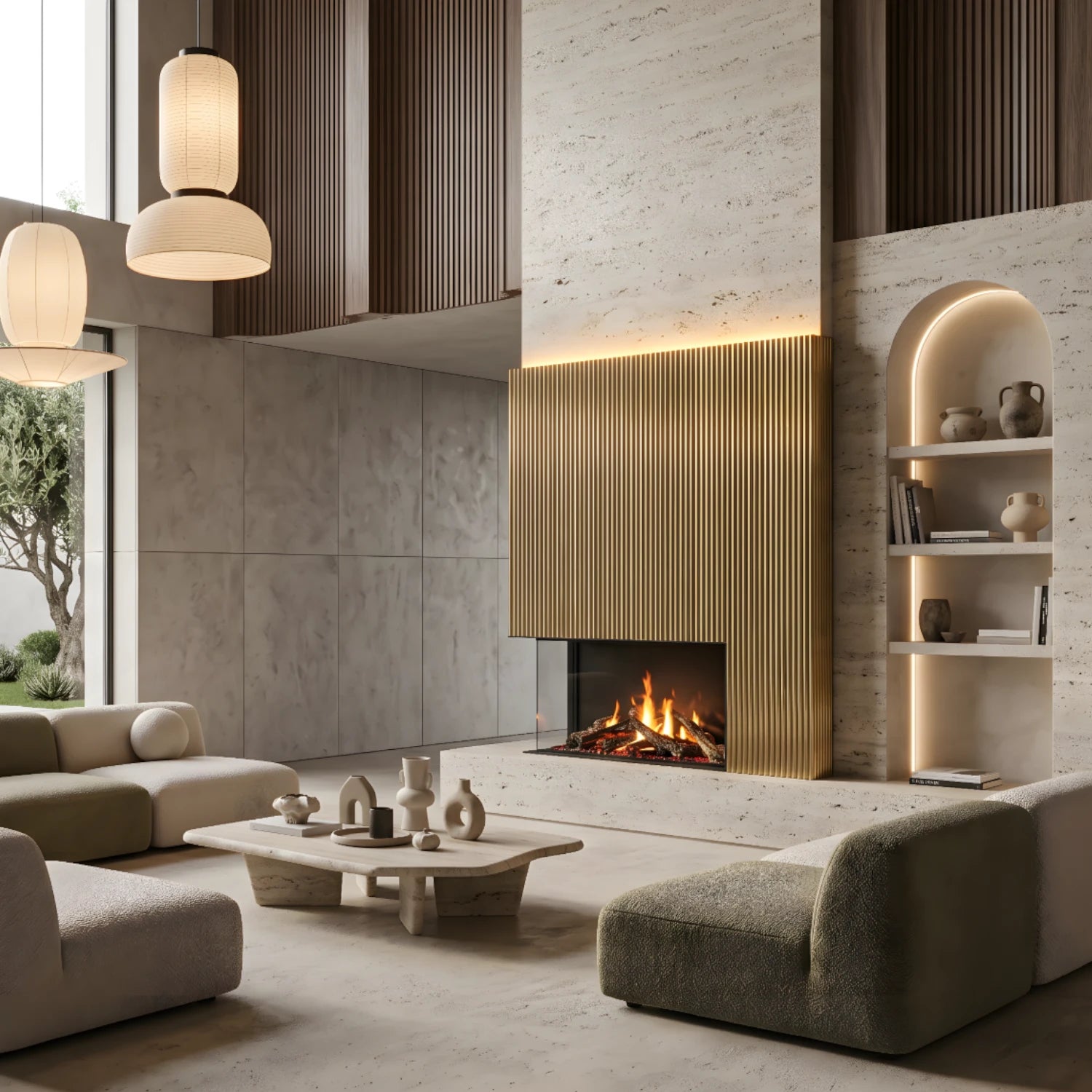 e-MatriX 800/500 II-L - Corner Built-in Water Vapour Fireplace