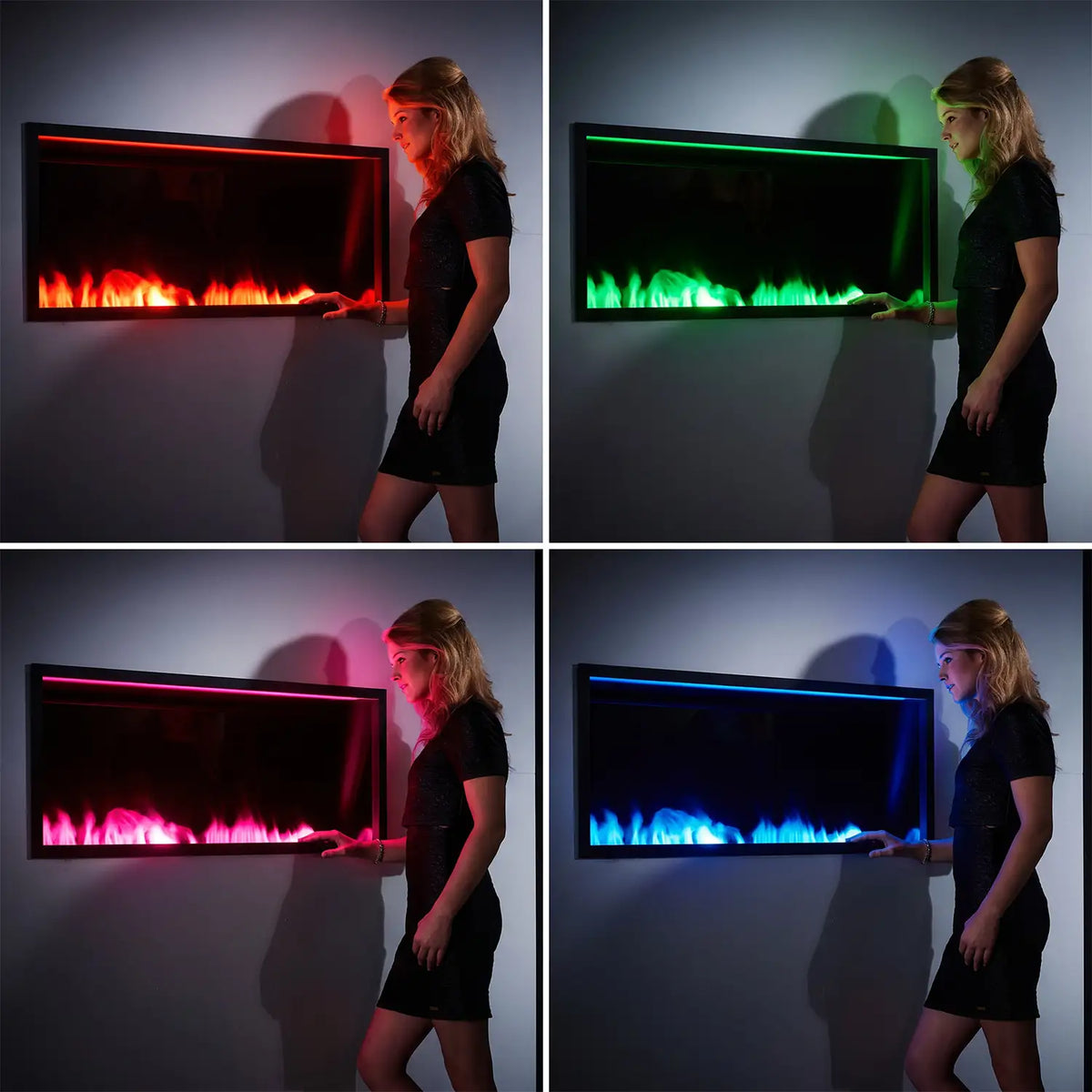 Incanto 2000 ST Multicolour See-Through Water Vapour Fireplace