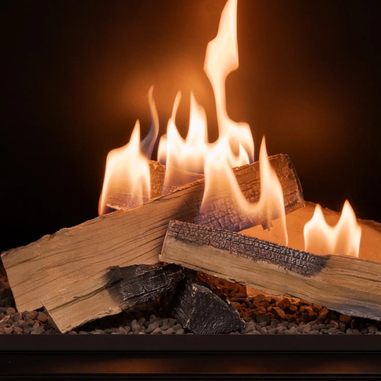 Flogs Box 800 Single-Sided (Flue Connection) - Bioethanol Fireplace