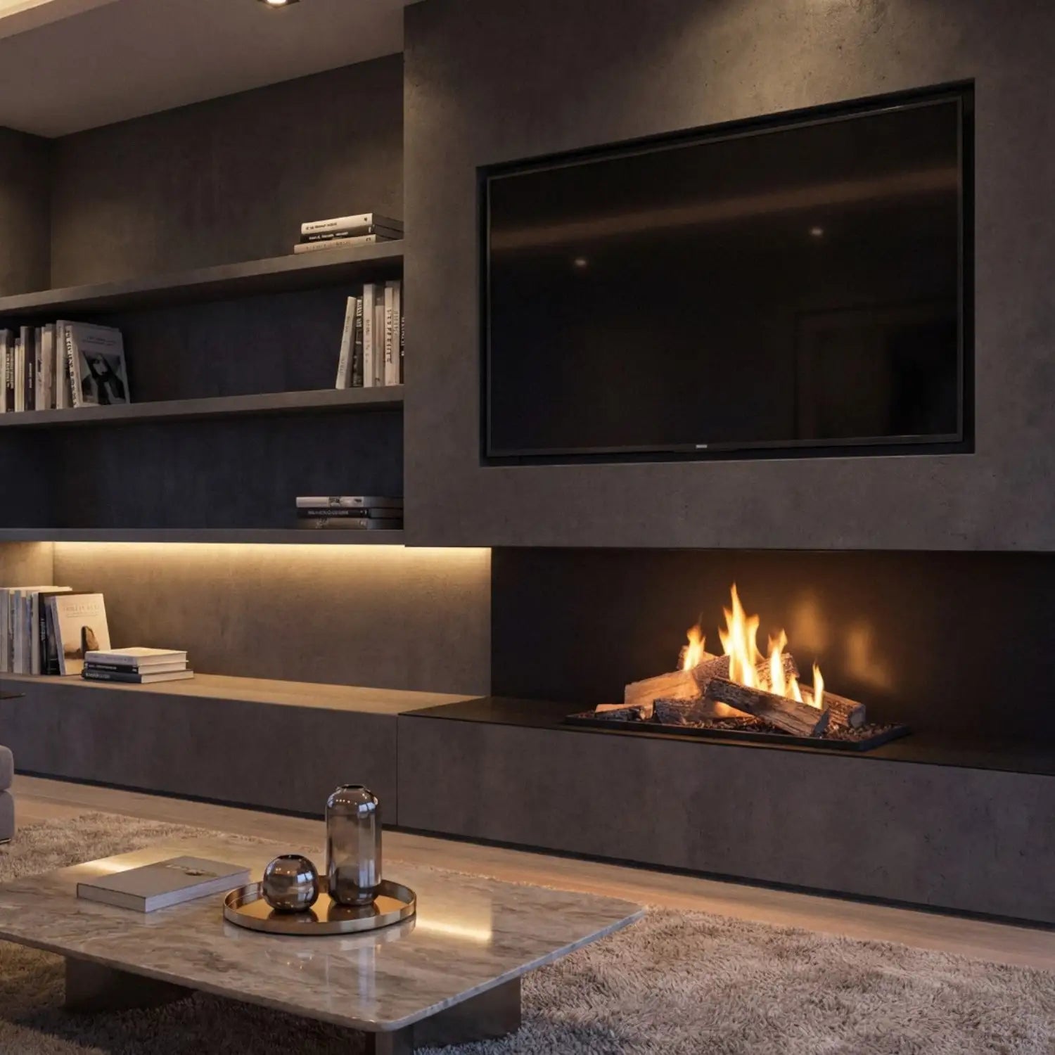 Planika FLA4 790 Flogs: Remote Controlled Bioethanol Burner with Realistic Log Flames