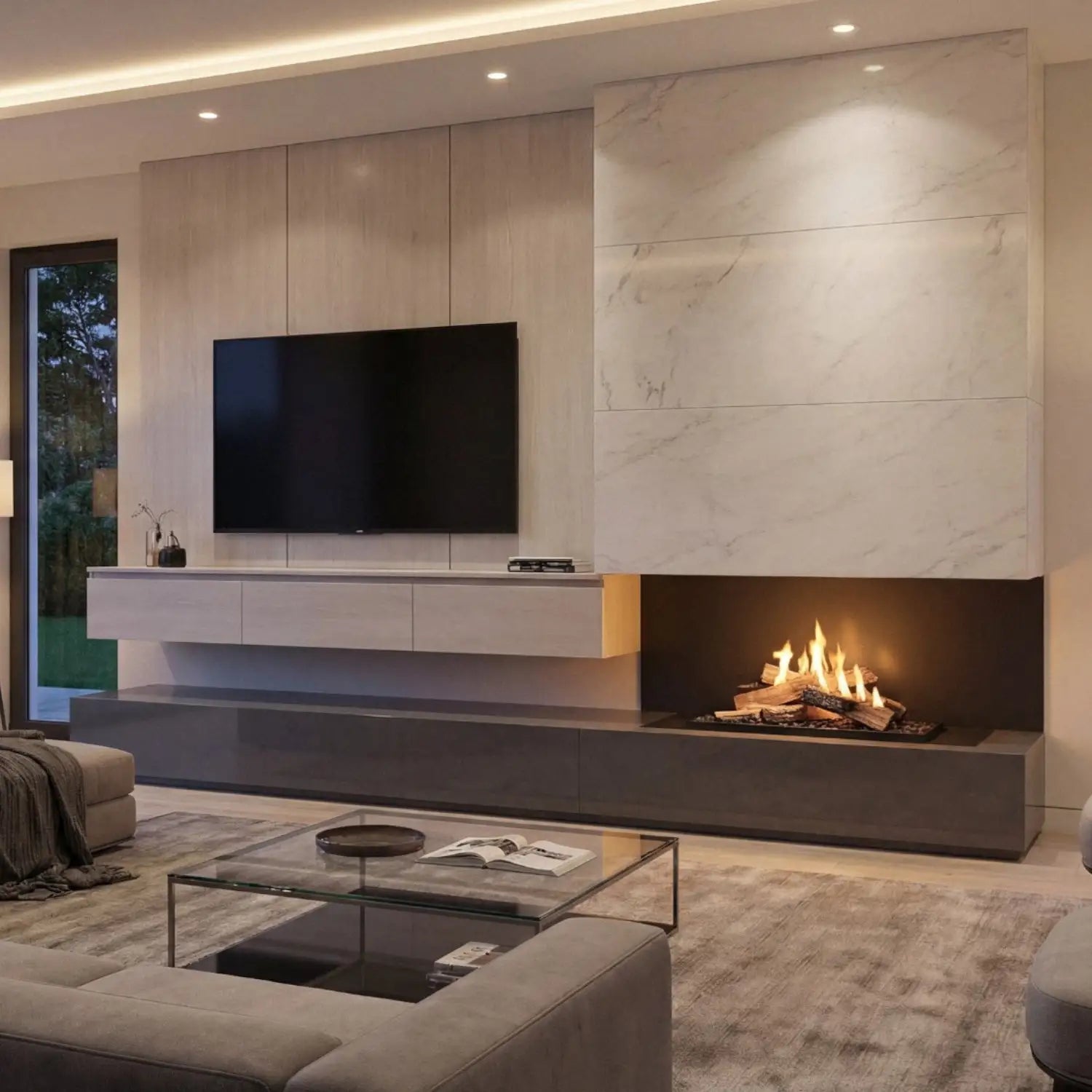 Planika FLA4 790+ Flogs: Remote Controlled Bioethanol Burner with Realistic Log Flames