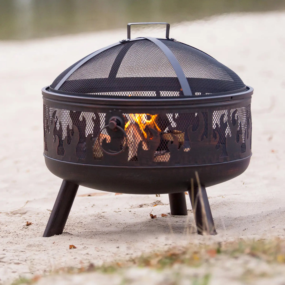 Firepit with Grill and Mesh