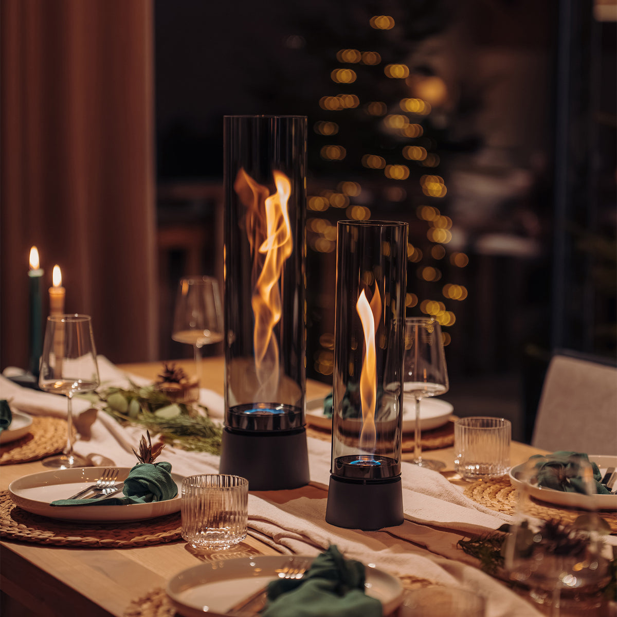 SPIN air 900 Tabletop Fireplace all black