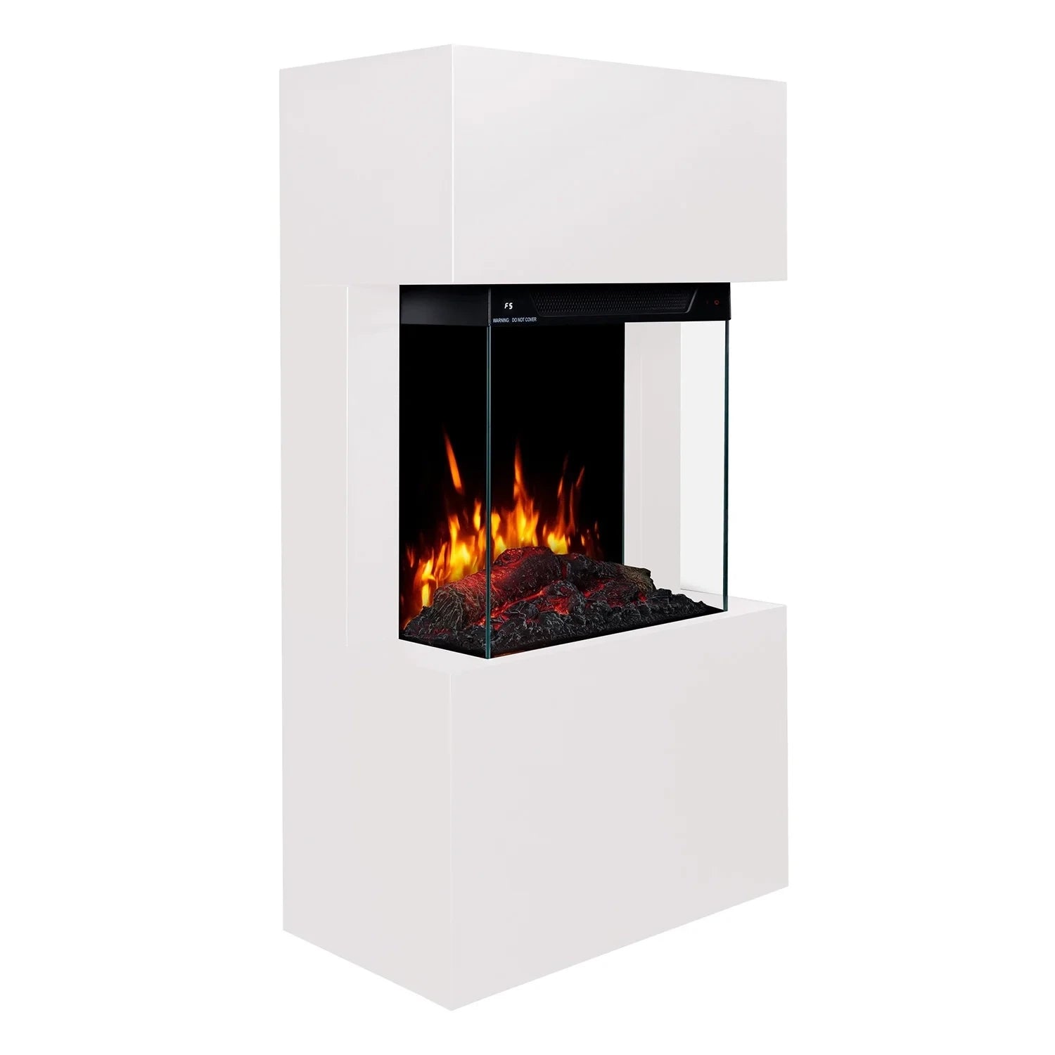 Texel Electric Fireplace - White
