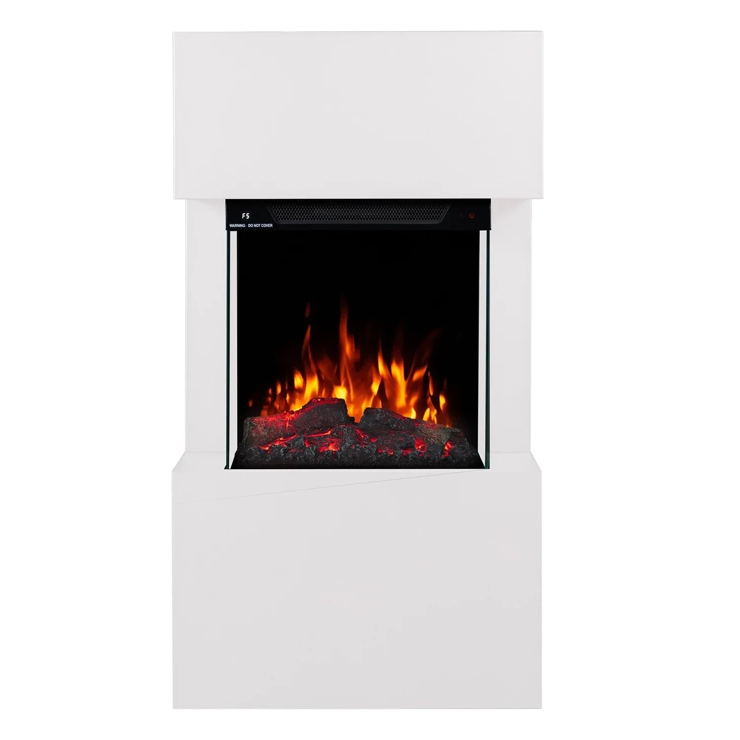 Texel Electric Fireplace - White