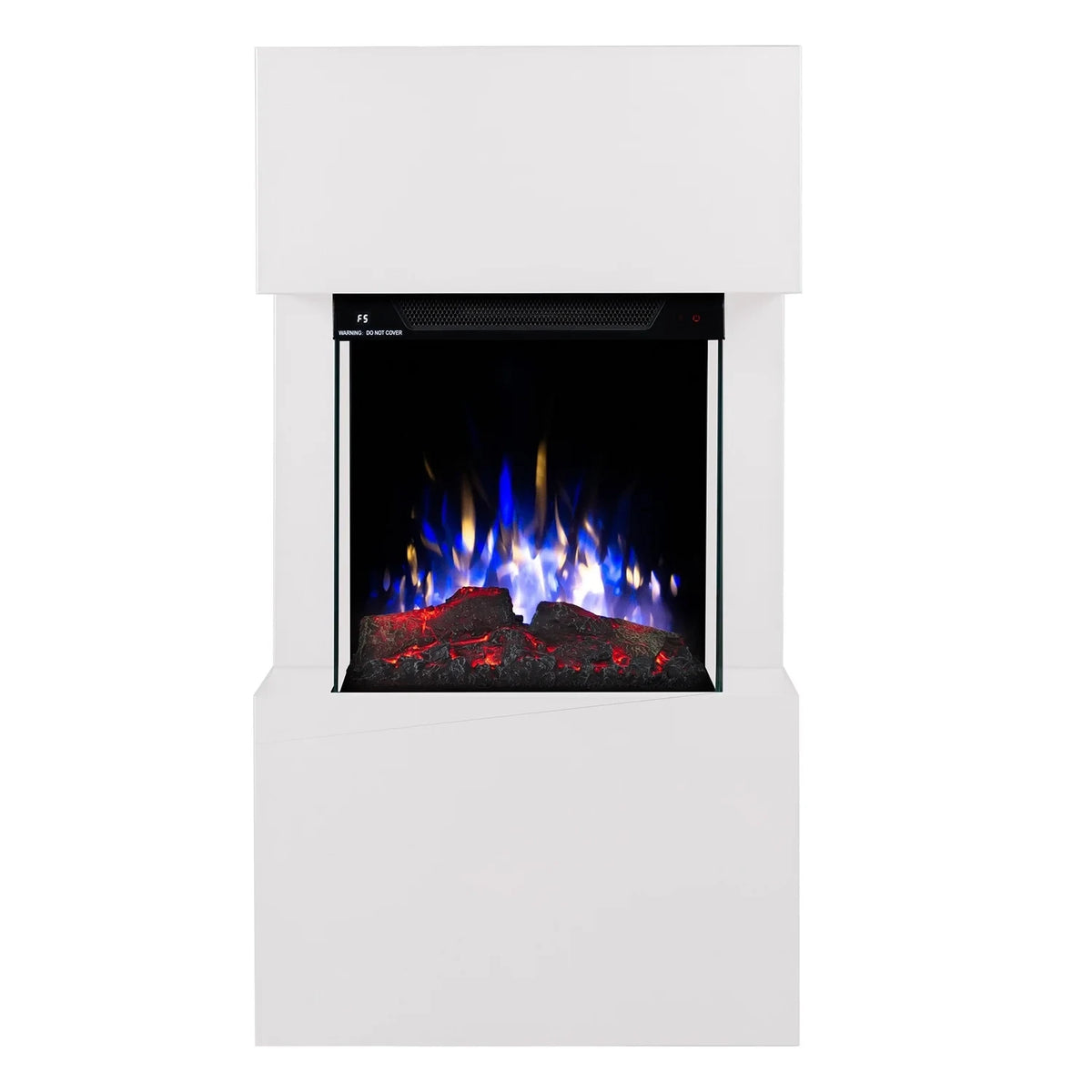 Texel Electric Fireplace - White