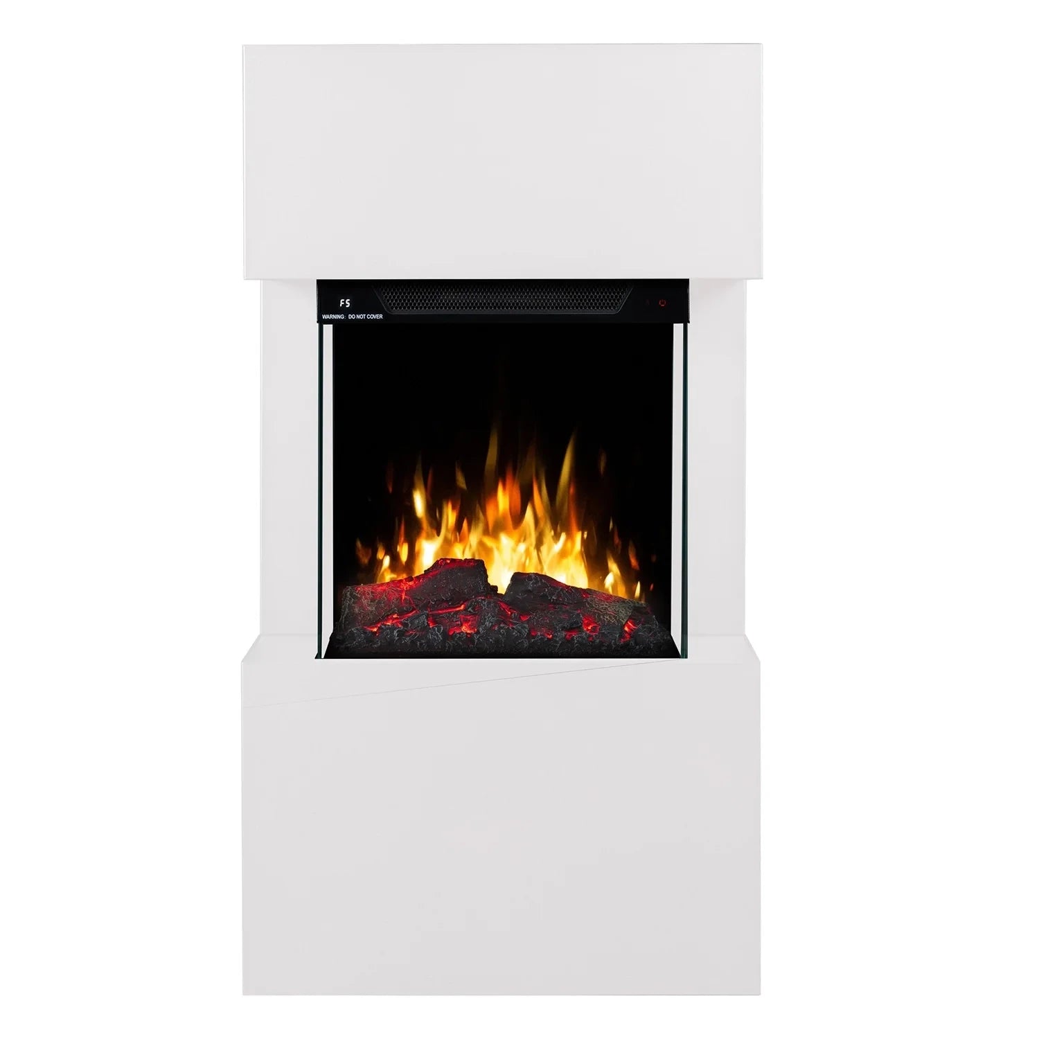 Texel Electric Fireplace - White