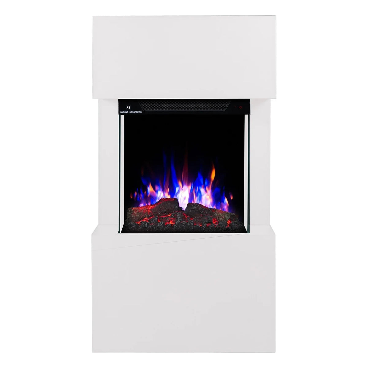 Texel Electric Fireplace - White