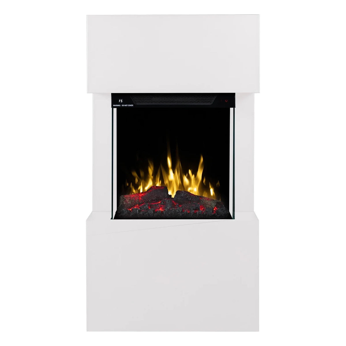 Texel Electric Fireplace - White