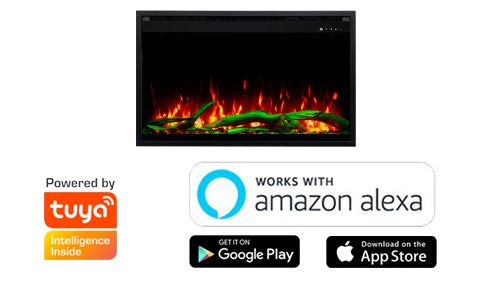Aflamo 3D Electric Fireplace Insert 35" (90 cm)