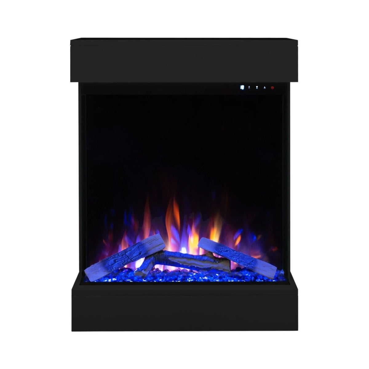 Dame Black Electric Fireplace | Sleek Design & 1.5 kW Heat Output