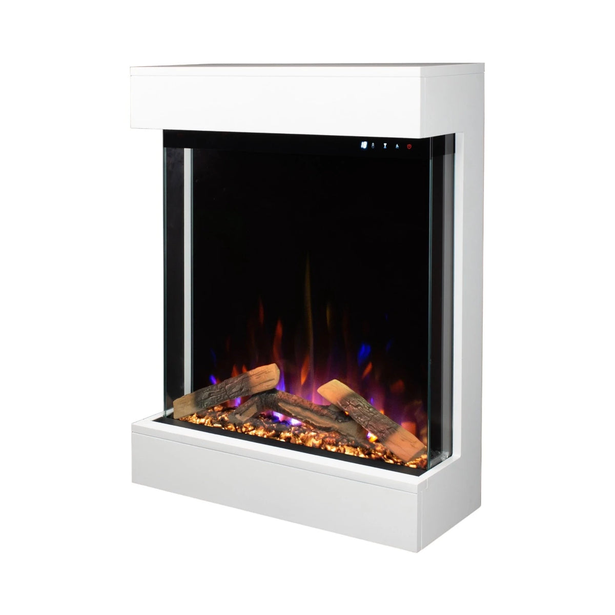 Dame Electric Fireplace - White