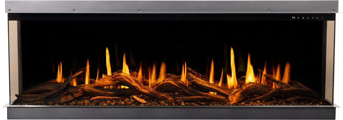 Gold 132 cm - Built-In Electric Fireplace
