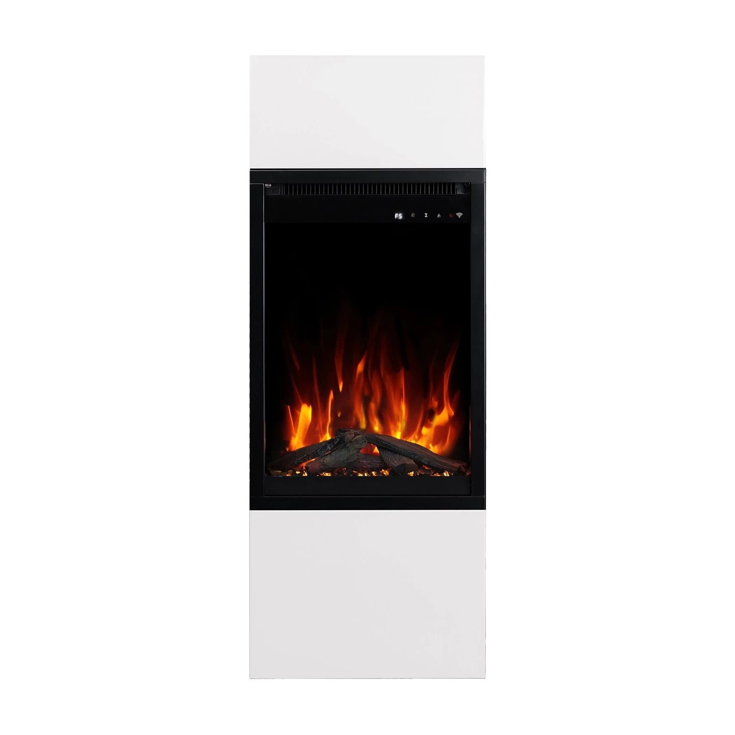 Milos 40 White – Freestanding Electric Fireplace