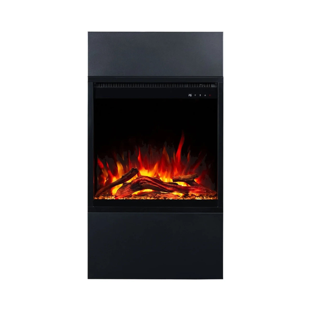 Milos 60 Black - Freestanding Electric Fireplace