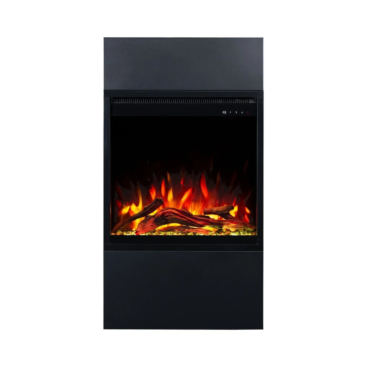 Milos 60 Black - Freestanding Electric Fireplace