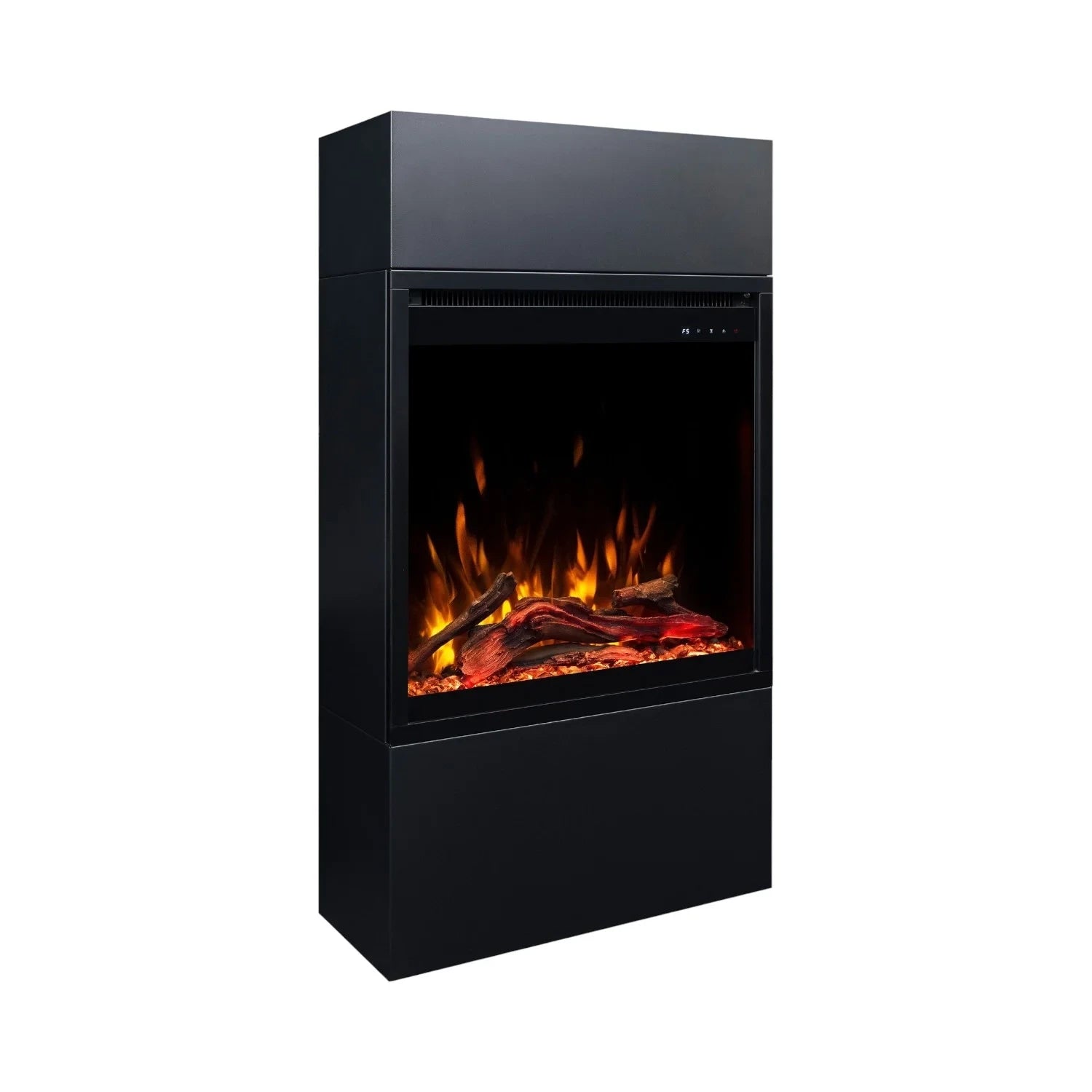 Milos 60 Black - Freestanding Electric Fireplace