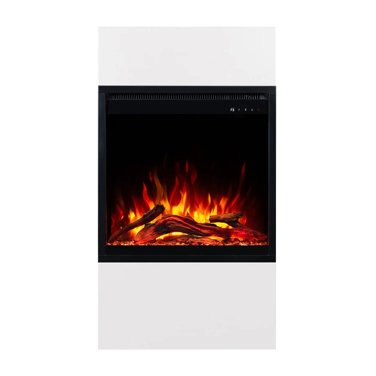 Milos 60 Freestanding Electric Fireplac - White