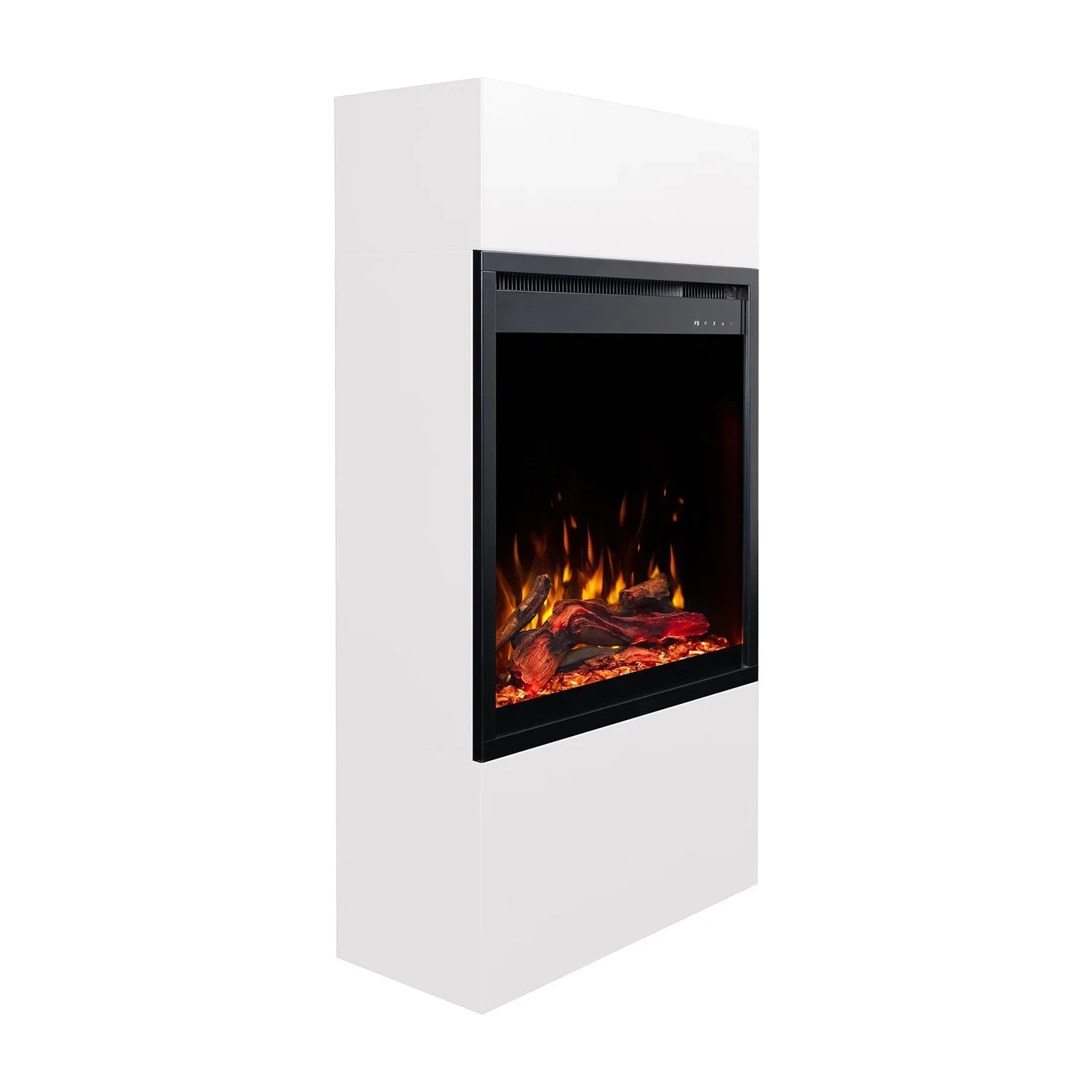 Milos 60 Freestanding Electric Fireplac - White