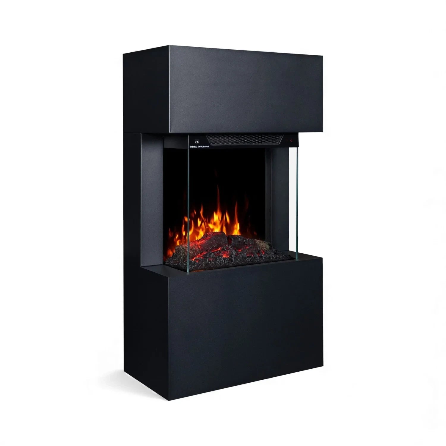 Texel Electric Fireplace - Black