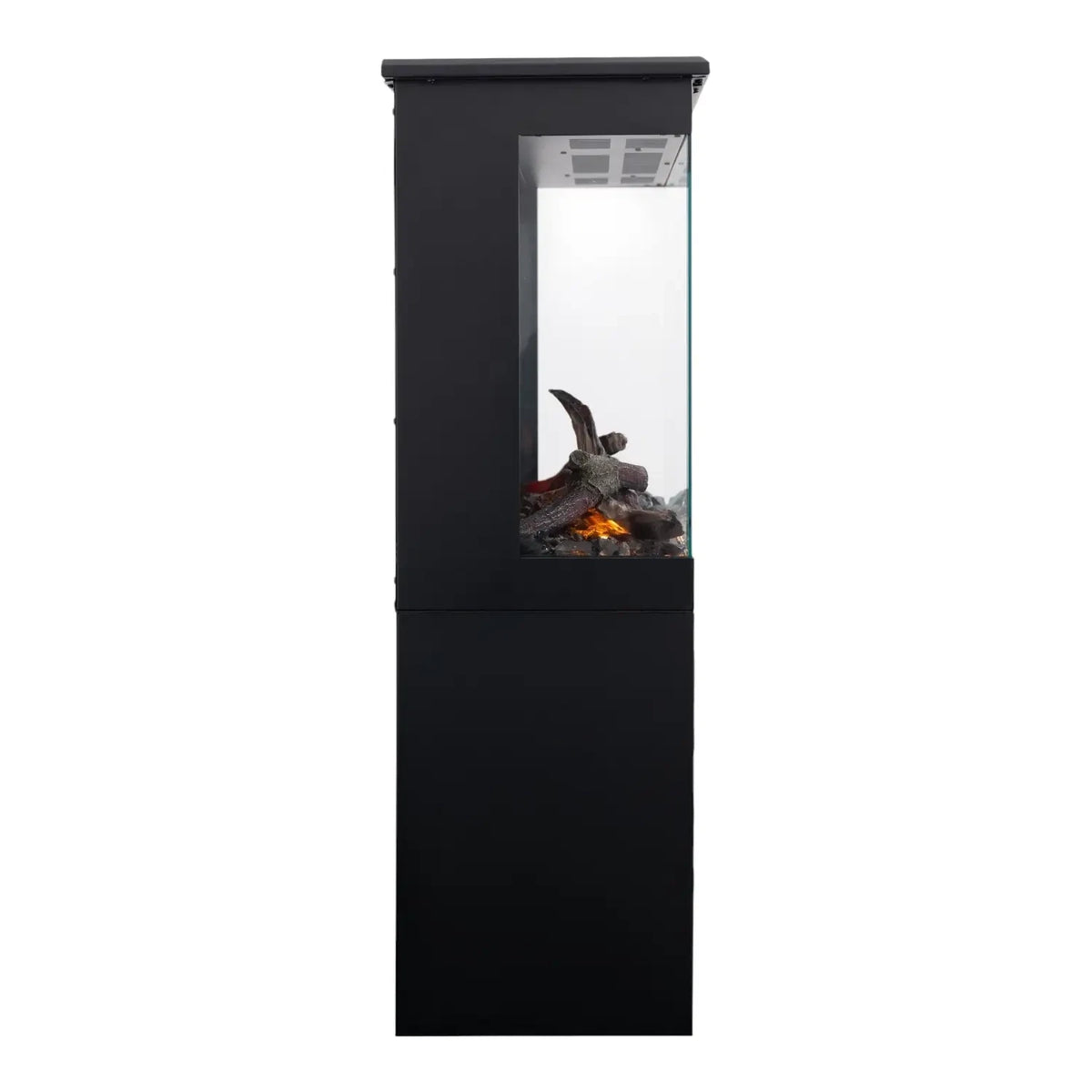 Tower 46 Electric Fireplace with Log Storage