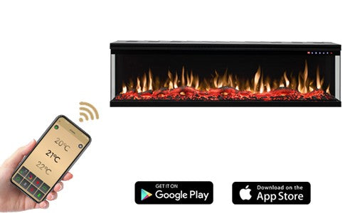Unique 127cm - Three-sided Electric Fireplace