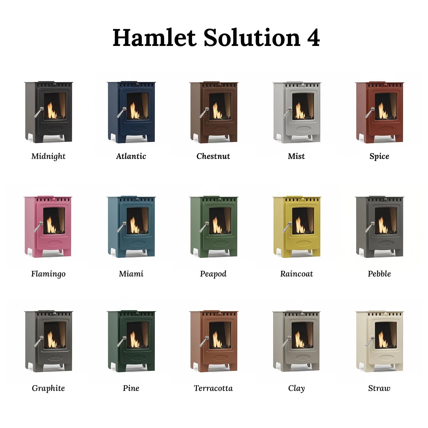 Hamlet Solution 4 Atlantic Blue – Freestanding Bioethanol Stove