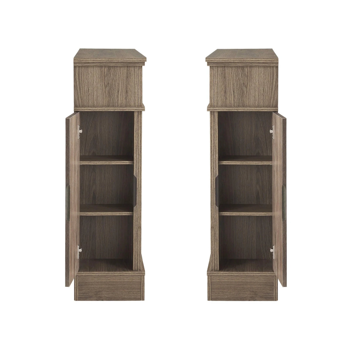 For Living Fireplace Mantel – Grey Oak (Frame Only)