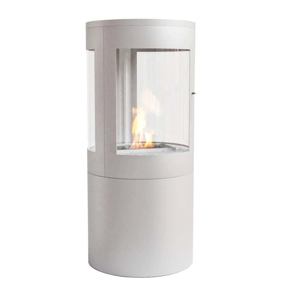 Columbus White - Bioethanol Stove with 360 view
