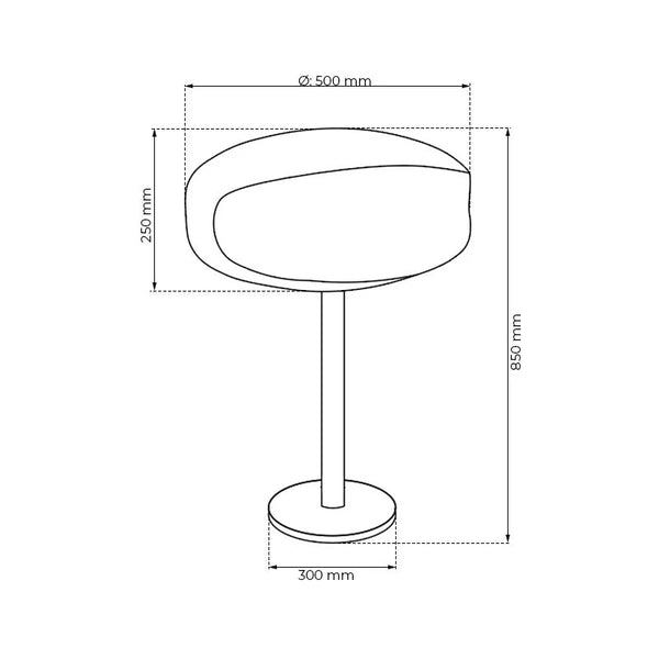 Steel UFO-50 Freestanding Bio Fireplace