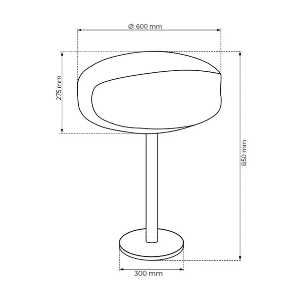 Steel UFO-60 Freestanding Bio Fireplace