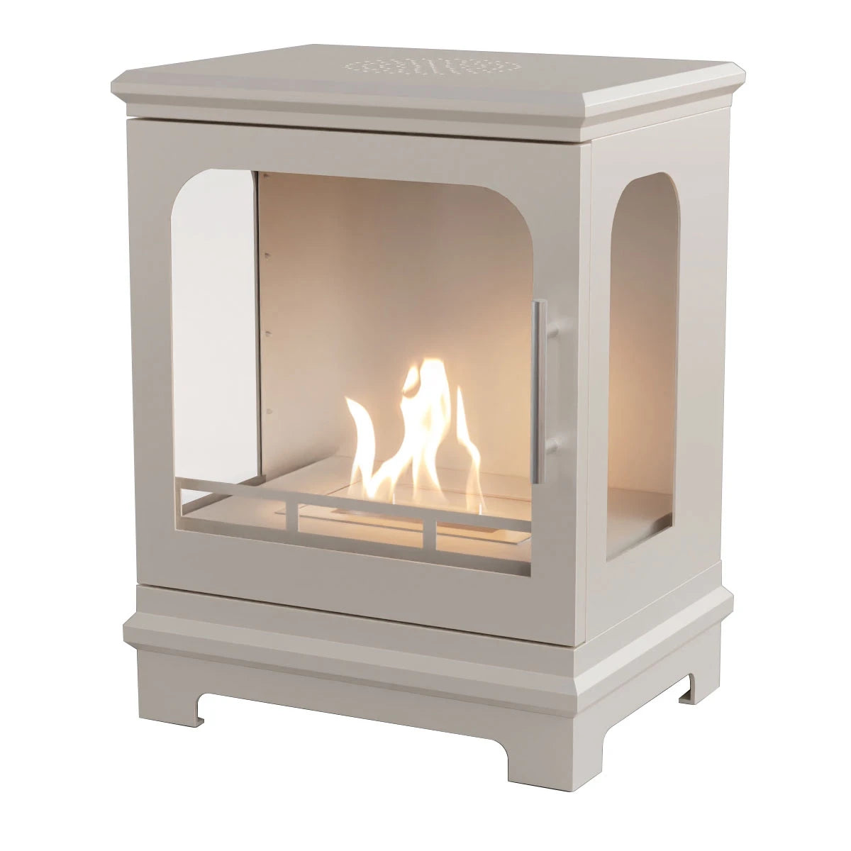 Honolulu – Oyster White Freestanding Bioethanol Stove