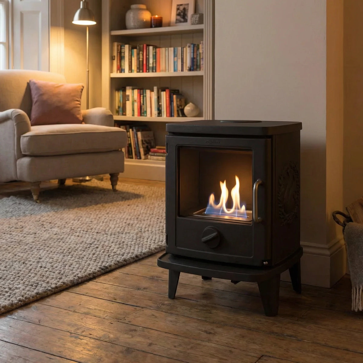Morsø Bio Stove 3116 with squirrel design, 150 mm legs