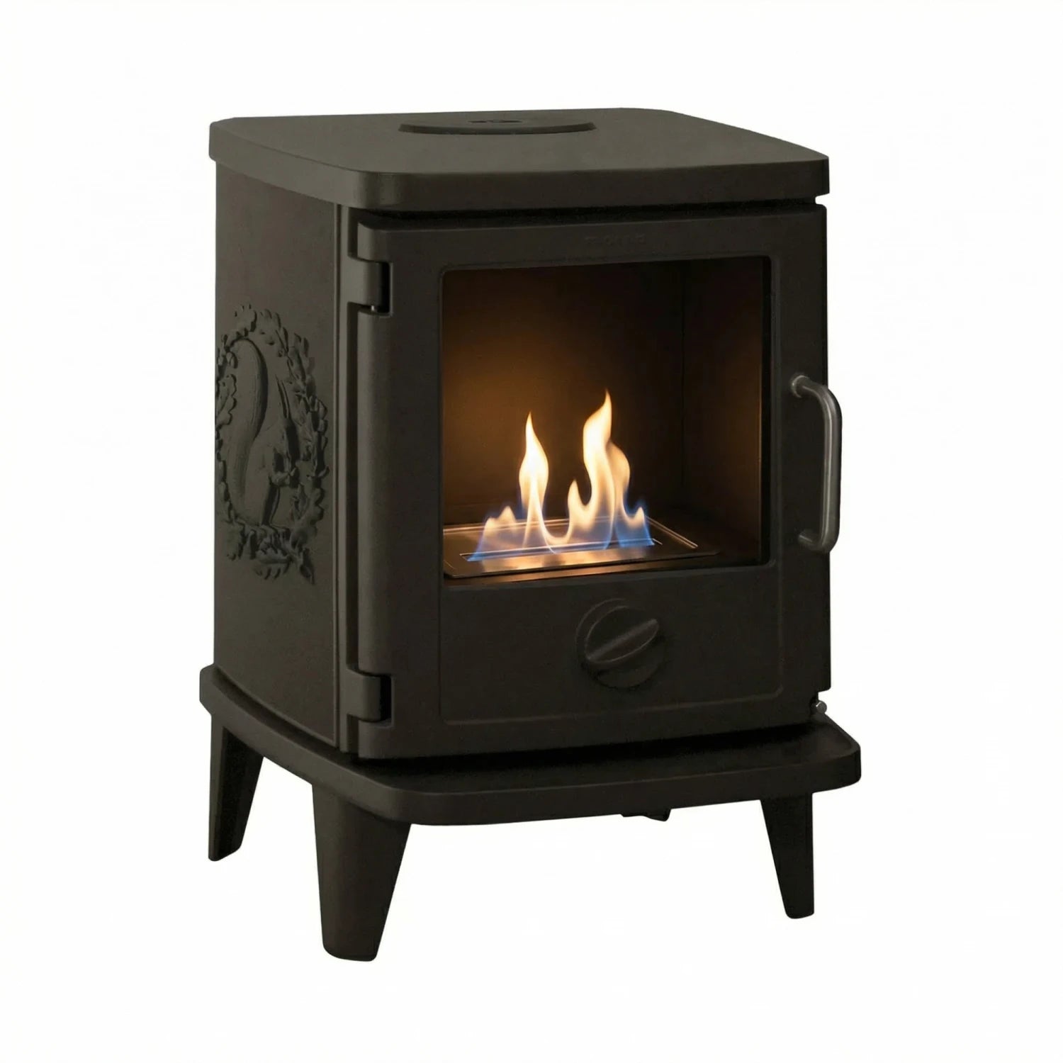 Morsø Bio Stove 3116 with squirrel design, 150 mm legs