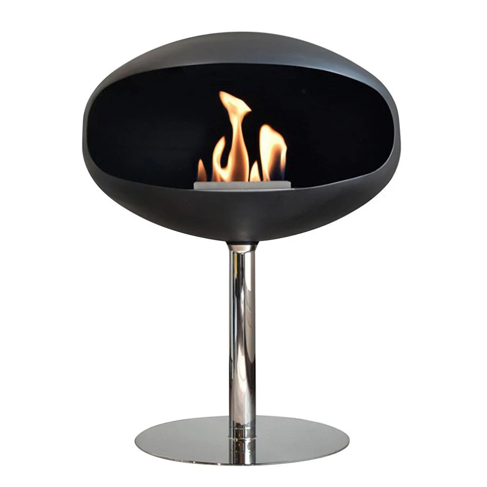 Cocoon Pedestal - Matte Black with Steel Pedestal