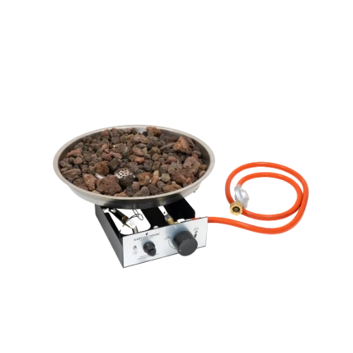 Burner Round Ø: 42,5cm – Built-In LPG Gas Burner for Firepit Tables