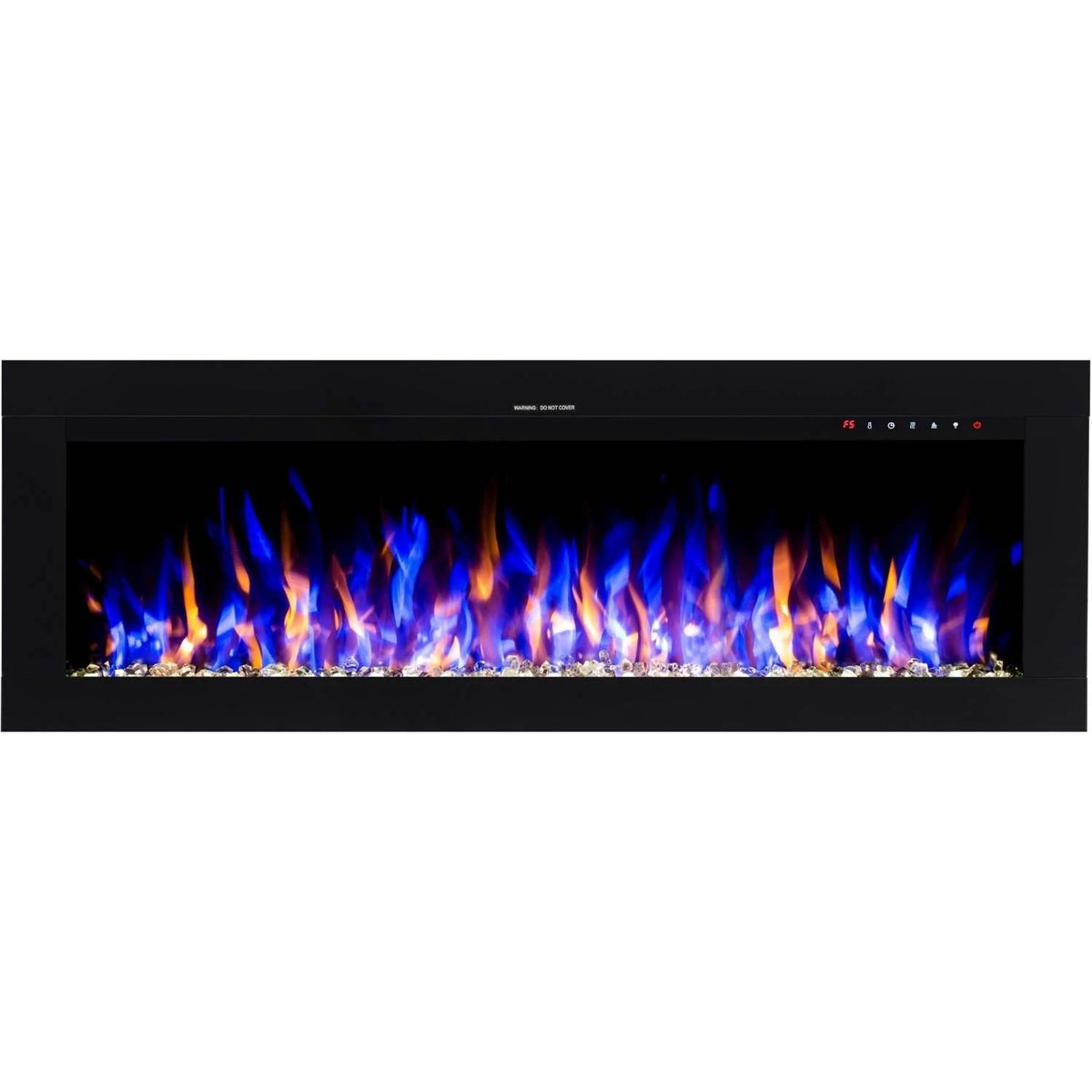 Aflamo Diamond 165 cm black wall-mounted electric fireplace