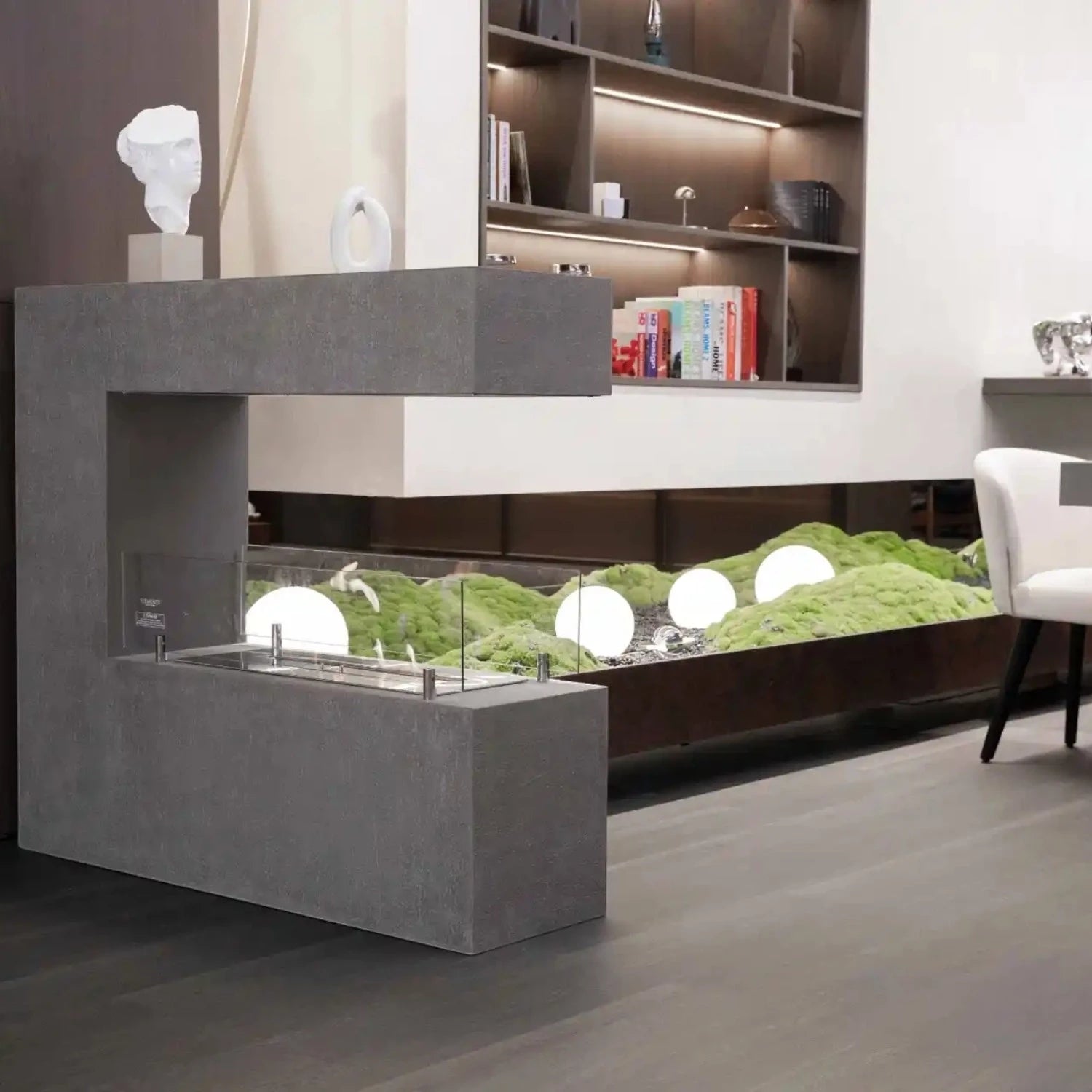 Rotterdam Bioethanol Fireplace – Space Grey